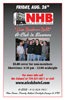 NHB - Nied's Hotel Band Friday, August 26th, 8:30 PM, A - Club, Blawnox (directly behind Moondogs)